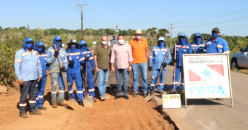 Prefeito de Itupiranga, Benjamim Tasca, esteve no trecho em obras, da PA-268, que dá acesso a Itupiranga, na companhia secretário de Infraestrutura Paulo Barros e do Secretário Regional de Governo do Sul e Sudeste João Chamon Neto.
